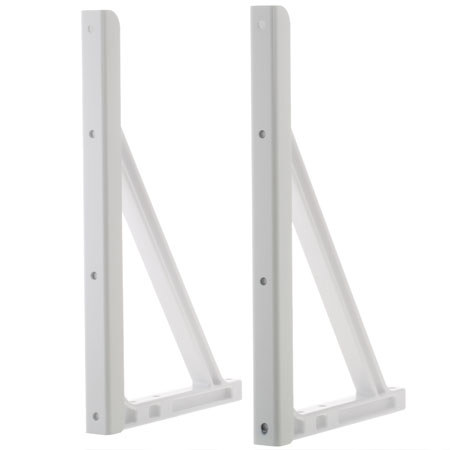 Da-Lite 14.5-24" adjustable Extension Wall Brackets (2) #23 - White