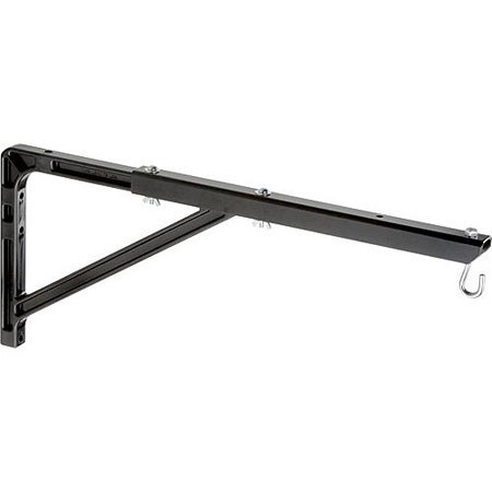 Da-Lite 98037 14.5-24in Adjustable Wall Brackets, Black