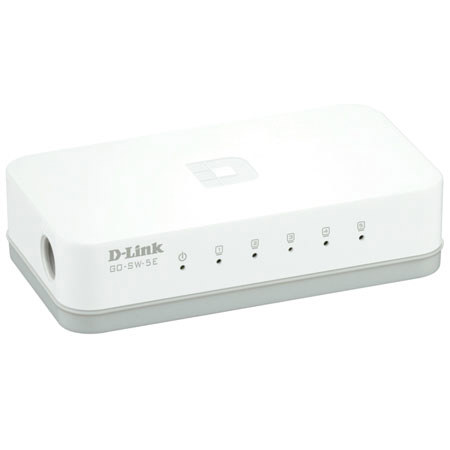 D-Link GO-SW-5E 5-port 10/100 Fast Ethernet Easy Desktop Switch