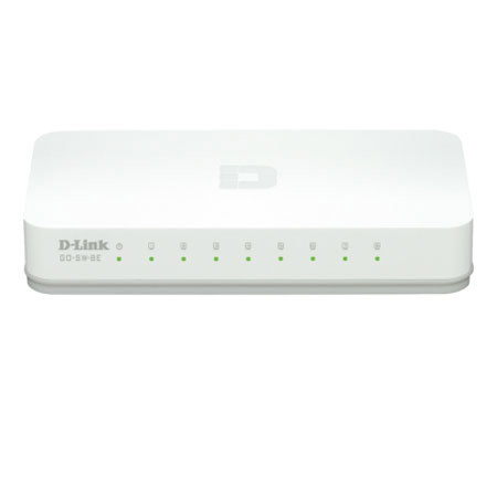 D-Link GO-SW-8E 8-port 10/100 Fast Ethernet Easy Desktop Switch
