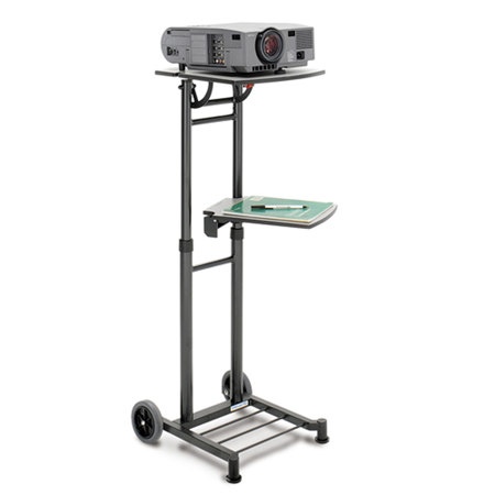 Da-Lite Stand Master I, Two Shelf Multimedia Projector Cart with Wheels #90095