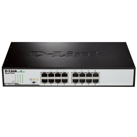 D-Link DGS-1016D 16-Port Gigabit Desktop/Rackmountable Switch