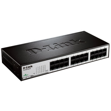 D-Link DES-1024D 24-Port 10/100 Desktop/Rackmountable Switch