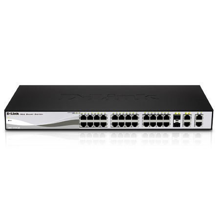 D-Link DES-1210-28 Web Smart 24-Port 10/100Mbps Gigabit Switch