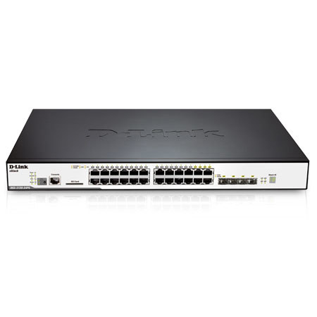 D-Link xStack Managed 24-Port Gigabit Stackable L2 PoE+ Switch
