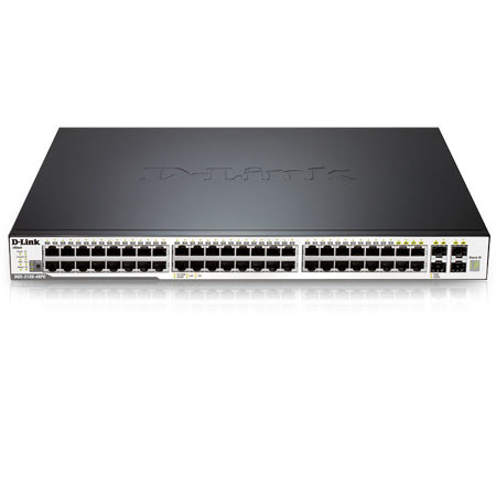 D-Link xStack Managed 48-Port Gigabit Stackable L2 PoE+ Switch