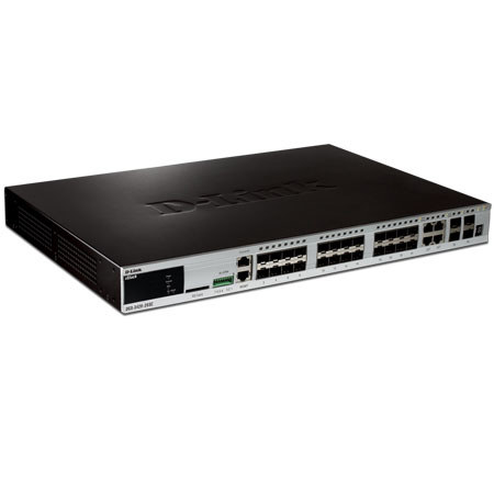 D-Link 20-Port Gigabit SFP xStack Managed L2+ Stackable Switch