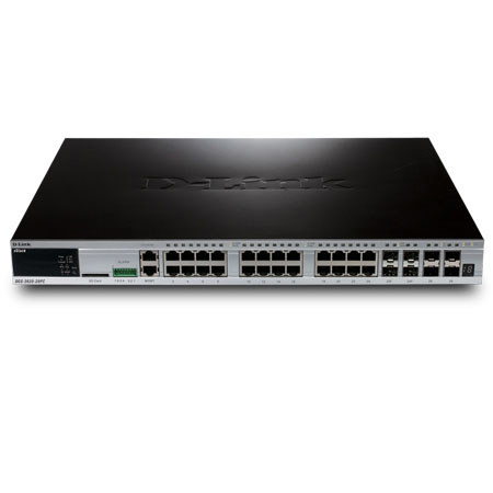 D-Link DGS-3620-28PC/SI xStack 24-Port Gigabit Stackable L3 Switch with PoE