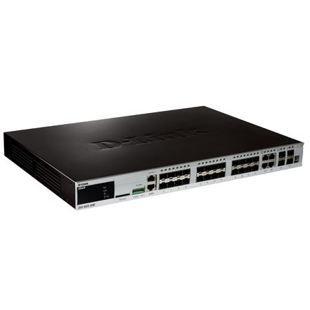 D-Link DGS-3620-28SC/SI xStack 24-Port Gigabit Stackable L3 Switch with PoE