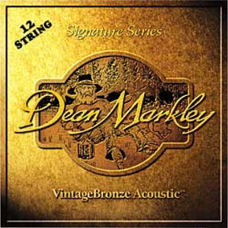 Dean Markley Signature Vintage Bronze Guitar Strings, Light, 12-String Set