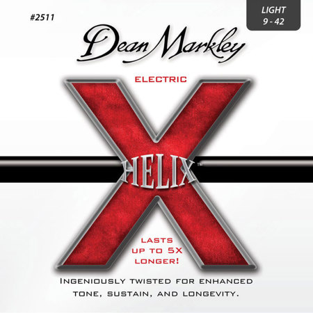 Dean Markley Helix HD Electric Guitar Strings, Light, 6-String Set, 3 Pack