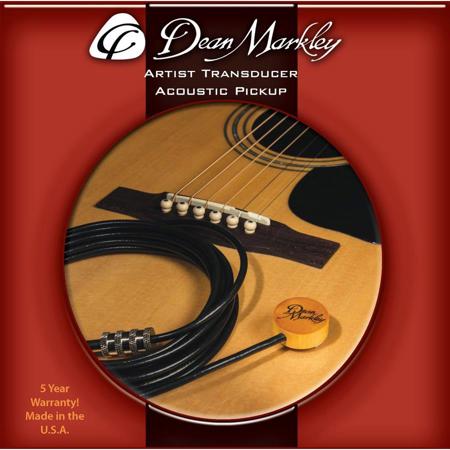 Dean Markley Artist Transducer Acoustic Pickup, 1/4" Male Hardwired Connector