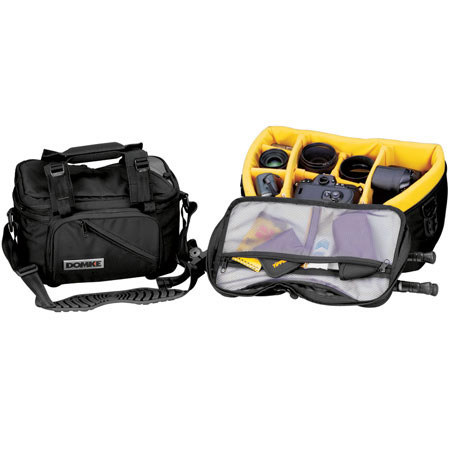 Domke Curve 10 Multi Format Contoured Carry Bag, Black with Gray Trim. #DUS64B