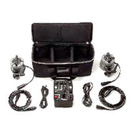 Dynalite M112Ve-PS Strobe Outfit with M1000Er Power Pack, Two 2040 Heads, Power & Sync Cords, Tenba Carry Case