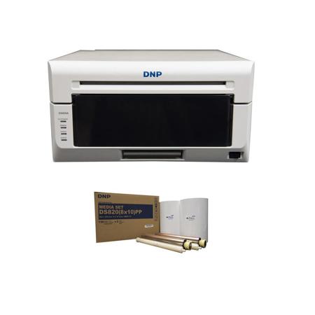 DNP DS820A 8" Professional Dye-Sublimation Printer for 8x10" and 8x12" Photos - Bundle With DNP Pure Premium Media for DS820A Printer, 8x10", 2x 130 Print Rolls