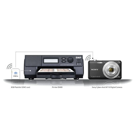 DNP Wireless Passport Photo System with Sony W710 & 2 Wireless LAN SD Cards