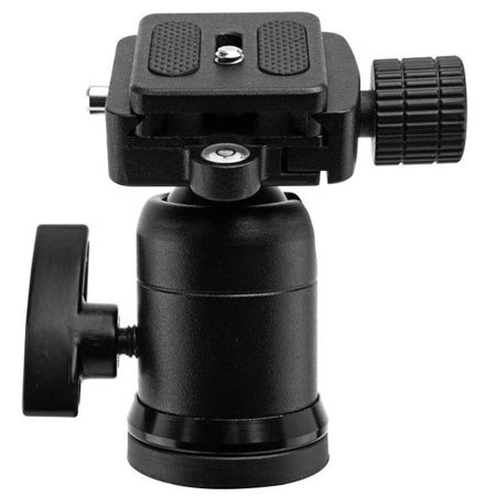 Dolica 57" 3-section Aluminum Tripod with BallHead - Black