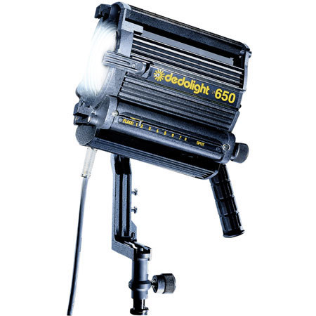 Dedolight 650 Watt, 117/230 Volt Tungsten Light Head with Power Cable. #DLH650