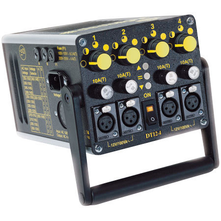 Dedolight DT12-4 Power Supply/Control Unit 100-255 VAC Input w/Four 12v Outputs