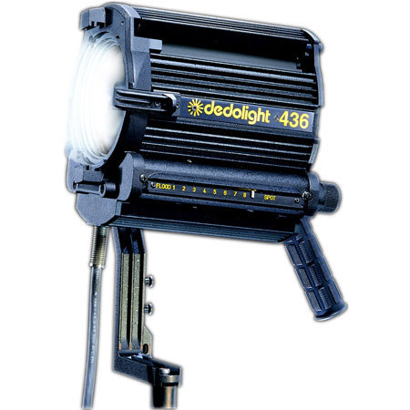 Dedolight 400 Series Tungsten Lighting Kit with One 400 watt DLH436 Head, One DT36-1 Power Supply & Accessories.