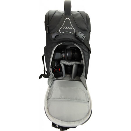 Dolica Small Travel Camera Backpack/Sling, Black