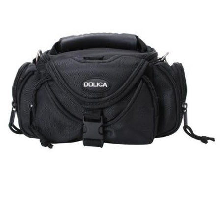 Dolica WB-3590 Small Point & Shoot Camera Case, Black/Orange