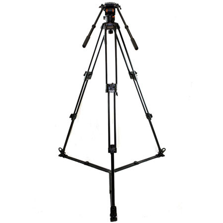 Dolica 67" 5-section Aluminum Tripod with Fluid Head - Black