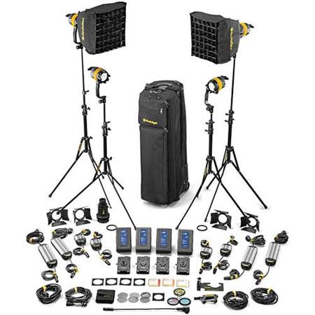Dedolight Daylight LED 4-Light Master Kit (AC & DC Operation)