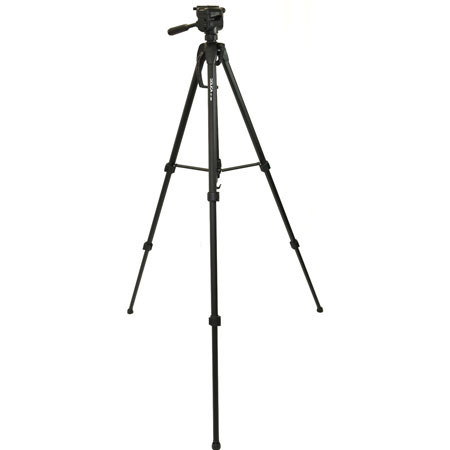 Dolica 68" 3-section Aluminum Tripod with 3-Way Pan Head - Black