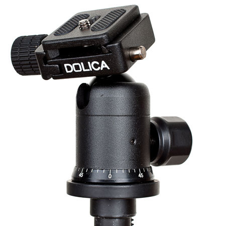 Dolica 60" 3-section Aluminum Tripod with BallHead - Black