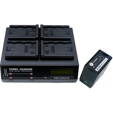 Dolgin Engineering TC400 4-Position Charger for Canon BP-A30 & BP-A60 Batteries