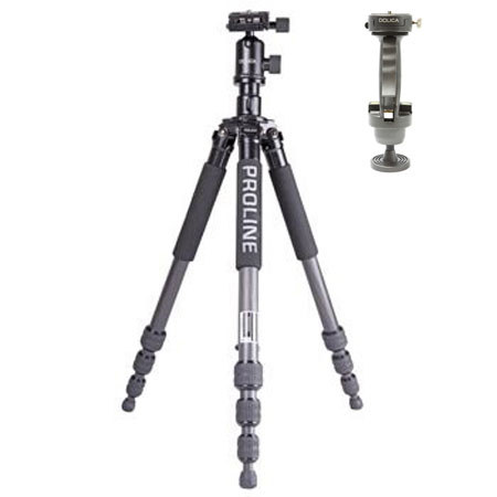 Dolica ZX600B103 4-section Carbon Fiber Tripod with Ballhead & Pistol Grip Head