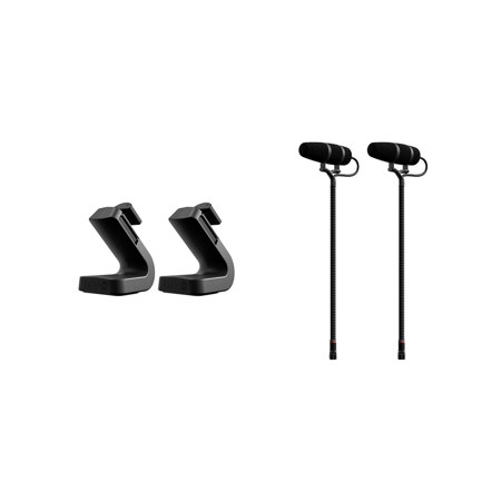 DPA Microphones 4099 CORE+ Supercardioid Instrument Microphone Stereo System for Piano, Black, 2-Pack