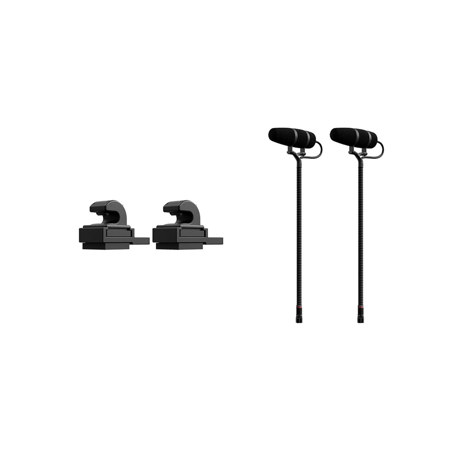 DPA Microphones 4099 CORE+ Supercardioid Instrument Microphone Stereo System for Accordion, Black, 2-Pack