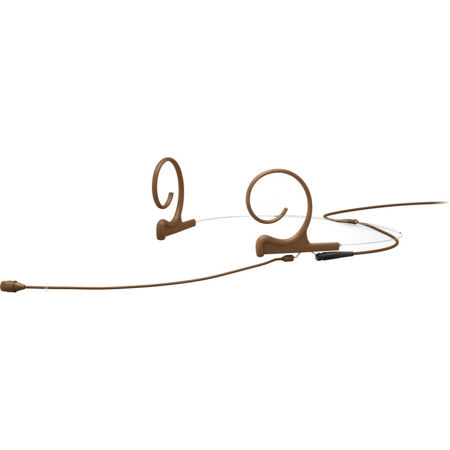 DPA Microphones d:fine CORE 4266 Omnidirectional Flex Two-Ear Headset Microphone with MicroDot Connector, 110mm Boom, Brown