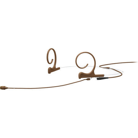 DPA Microphones d:fine CORE 4266 Omnidirectional Flex Two-Ear Headset Microphone with 3-Pin LEMO Connector, 110mm Boom, Brown