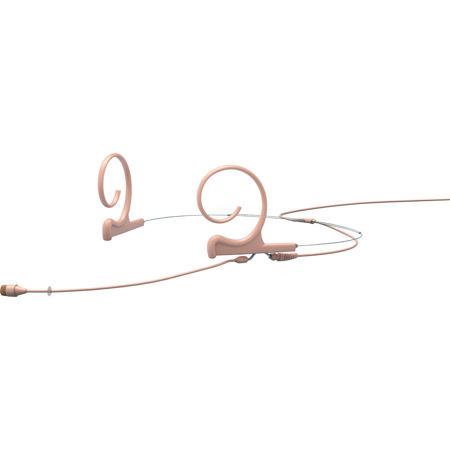 DPA Microphones d:fine CORE 4266 Omnidirectional Flex Two-Ear Headset Microphone with TA4F Mini-XLR Connector, 110mm Boom, Beige