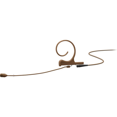 DPA Microphones d:fine CORE 4288 Round Directional Flex One-Ear Earset Microphone with MicroDot Connector, 100mm Boom, Brown