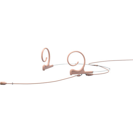 DPA Microphones d:fine CORE 4288 Round Directional Flex Two-Ear Headset Microphone with 3-Pin LEMO Connector, 120mm Boom, Beige
