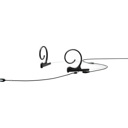 DPA Microphones d:fine 4166 Slim Flex Omnidirectional Headset Microphone with Hardwired 1/8" Mini Jack Connector, 110mm Boom, Black