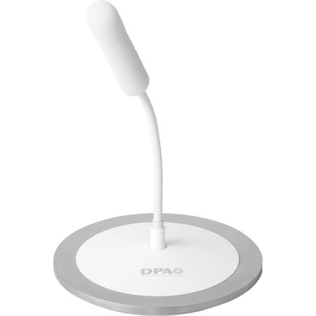 DPA Microphones d:sign 4098 Supercardioid Podium Ceiling Microphone with MicroDot Connector, 16cm (6") Boom, White