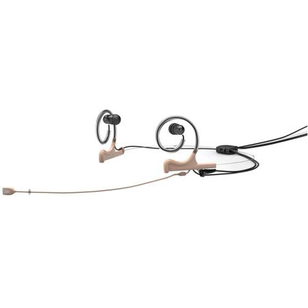 DPA Microphones d:fine FIDF00-IE1-B Dual-Ear Directional Headset Mic, Beige
