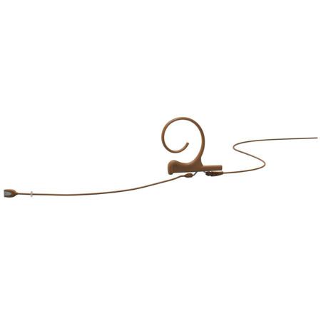 DPA Microphones d:fine Single-Ear Directional Headset Microphone with Hardwired 3-Pin LEMO Connector and 120mm Long Boom, Brown