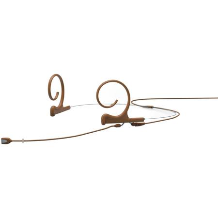 DPA Microphones d:fine Dual-Ear Omnidirectional Headset Microphone with Microdot Termination and 90mm Medium Boom, Adaptor Required, 20Hz-20kHz, Brown