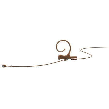 DPA Microphones d:fine Single-Ear Omnidirectional Headset Microphone with Hardwired TA4F Connector and 110mm Long Boom, Brown