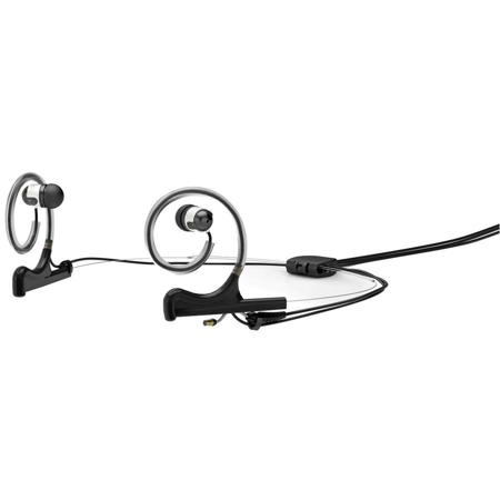 DPA Microphones d:fine Dual Earbud Broadcast Headset, MicroDot Connector, Black