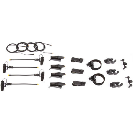 DPA Microphones d:vote CORE 4099 Rock Extreme SPL Touring Kit, Includes 4 Microphones and Accessories in a Cardboard Case