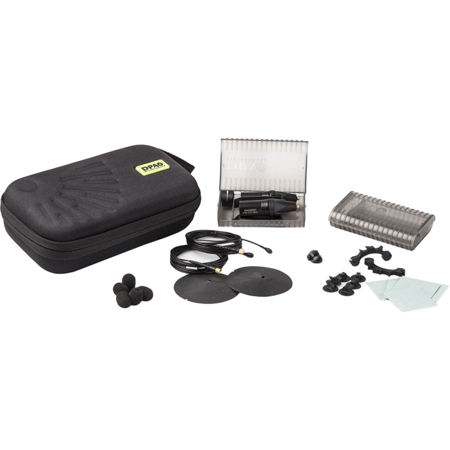 DPA Microphones 2x d:screet CORE 4061 Miniature Omnidirectional Stereo Microphone Kit with 2x DAD6001-BC XLR Adapter, High SPL, Black