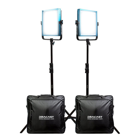 Dracast Pro Series LED1000 60W Daylight LED 2-Light Kit, V-Mount