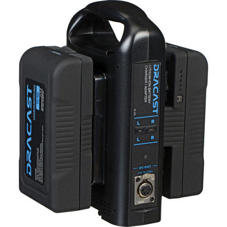 Dracast 2x 90Wh Gold Mount Battery and Dual Charger Kit